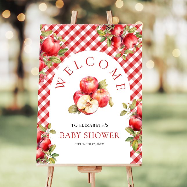 Apple Of Our Eye Baby Shower Welcome Sign (Creator Uploaded)