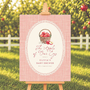 Apple Of Our Eye Baby Shower Welcome Sign