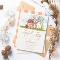 Apple of our Eye Basket & Tree Baby Shower Invitation