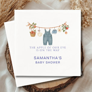 Apple of Our Eye Boy Baby Shower Napkins