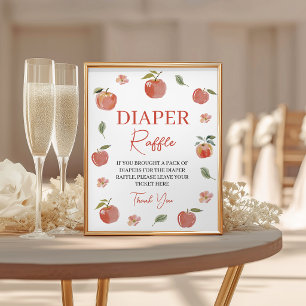 Apple of Our Eye Diaper Raffle Sign 8x10