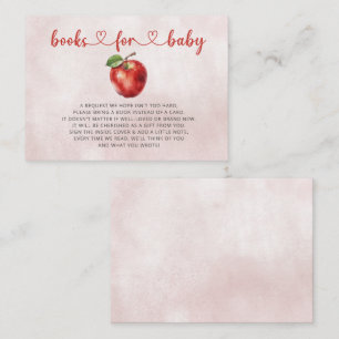 Apple of Our Eye Fall Baby Shower Book Request  Enclosure Card