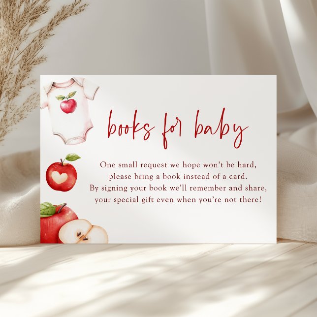 Apple of Our Eye Fall Baby Shower Books for Baby Enclosure Card (Creator Uploaded)