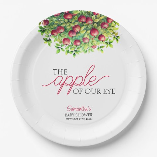 Apple of Our Eye Fall Baby Shower Paper Plates