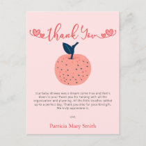 Apple of our Eye Fall Baby Shower Thank You Postcard