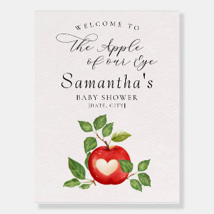 Apple Of Our Eye Fall Baby Shower Welcome Sign