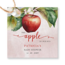 Apple of Our Eye Fall Girl Baby Shower Favor Tags