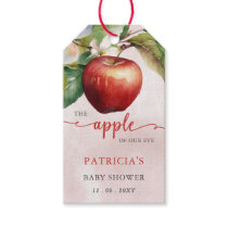 Apple of Our Eye Fall Girl Baby Shower Gift Tags