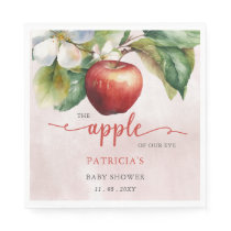 Apple of Our Eye Fall Girl Baby Shower Napkins