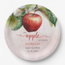 Apple of Our Eye Fall Girl Baby Shower Paper Plates