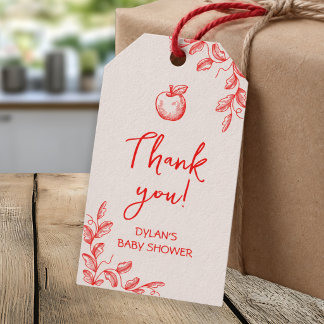 Apple of Our Eye Fall Harvest Baby Shower Favor Gift Tags