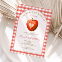 Apple Of Our Eye Fall Red Gingham First Birthday