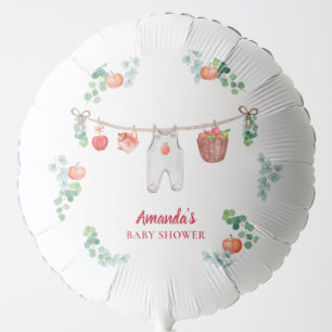 Apple Of Our Eye Garden Clothesline Baby Shower Balloon