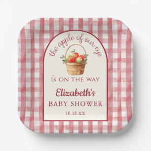 Apple Of Our Eye Gender Neutral Baby Shower Paper Plates