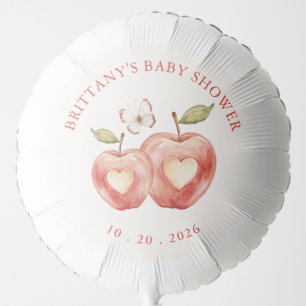 Apple of Our Eye Heart Baby Shower Balloon