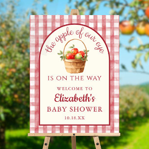 Apple Of Our Eye Neutral Baby Shower Welcome Sign