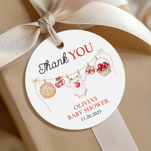 Apple of Our Eye Orchard Harvest Baby Shower Favor Tags