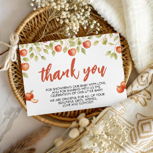 Apple of Our Eye Orchard Shower Thank You Note Enclosure Card
