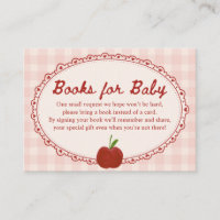 Apple of Our Eye Red Baby Shower Books for Baby