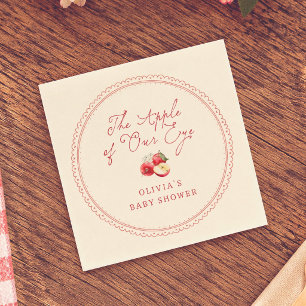Apple Of Our Eye Vintage Baby Shower Napkins
