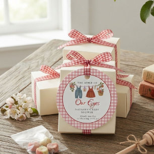 Apple of our eyes Fruit Fall baby shower thank you Favor Tags