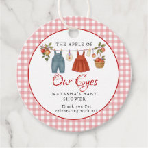 Apple of our eyes Fruit Fall baby shower thank you