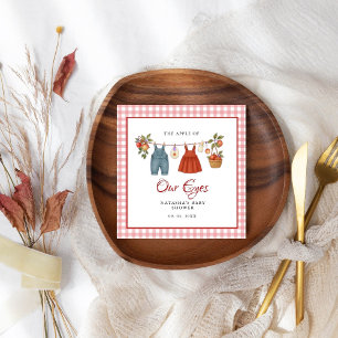 Apple of our eyes Fruit Fall baby shower thank you Napkins