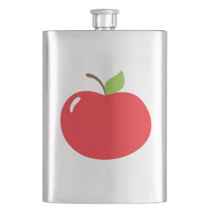 Apple of Your Eye – Cute Red Fruit Cartoon Flask