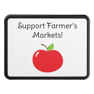 Apple of Your Eye – Cute Red Fruit Cartoon Hitch Cover