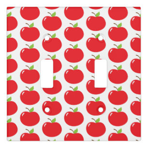 Apple of Your Eye – Cute Red Fruit Cartoon Light Switch Cover