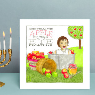 Apple of Your Eye Rosh Hashanah Card