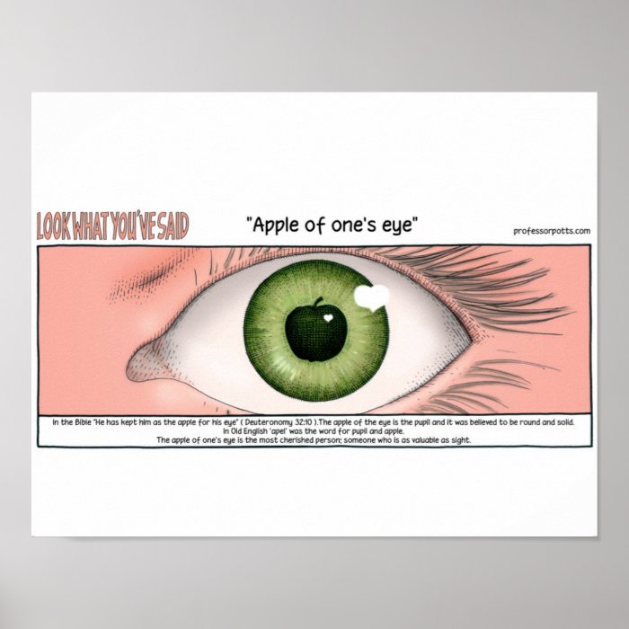 APPLE off one' S eye Poster