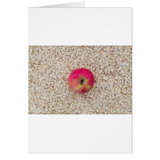 Apple on oatmeal cards (Front)