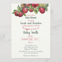 Apple Orchard Baby Shower Invitation