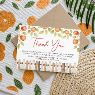 Apple Orchard Baby Shower Thank You Card