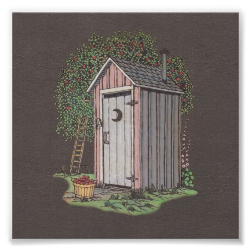 Apple Orchard Outhouse Photo Print