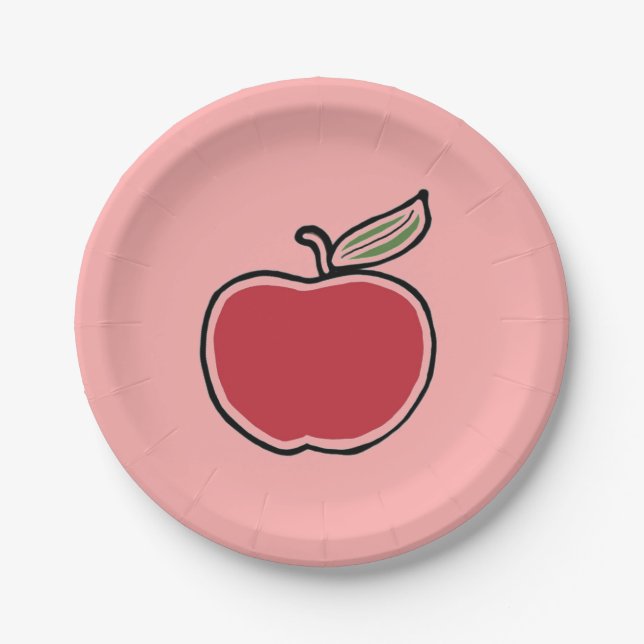 Apple Paper Plates (Front)