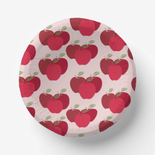 Apple Pattern 7" Paper Bowl for Parties or Events