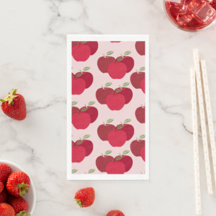 Apple Pattern Guest Towel Napkin for Fall Events