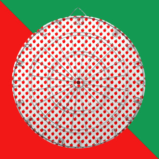 Apple Pattern Red Fruit Dart Board