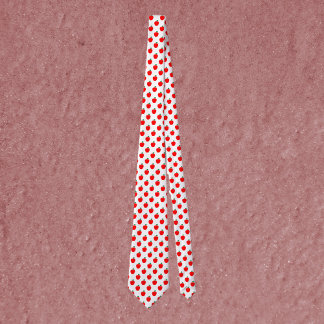 Apple Pattern Red Fruit Neck Tie