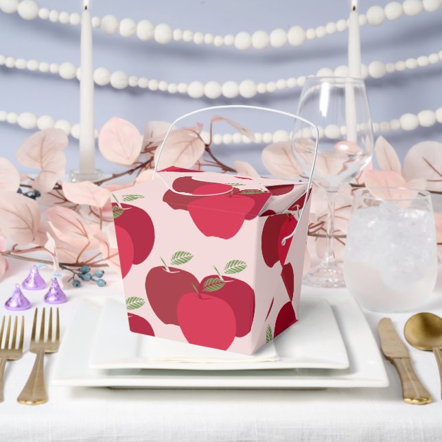 Apple Pattern Take Out Favor Box for Party Gifts (Wedding)