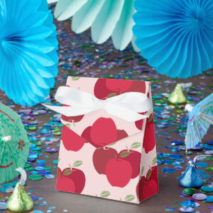Apple Pattern Tent Favor Box for Party Gifts
