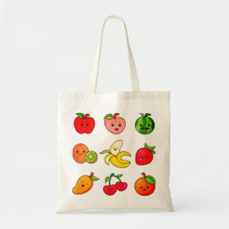 Apple, Peach, Watermelon Tote Bag