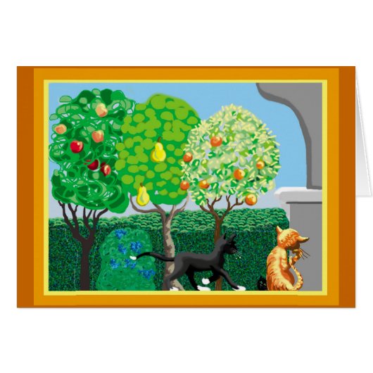 Apple, pear and orange trees (Front Horizontal)