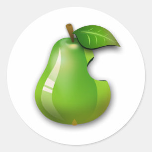 Apple Pear Classic Round Sticker
