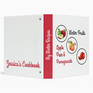 Apple, Pear & Pomegranate Image 3 Ring Binder