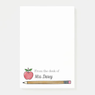 Apple Pencil Personalized Teacher Notes