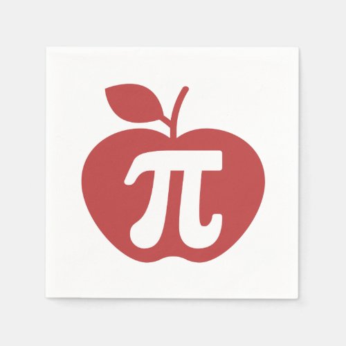 Apple Pi 314 Math Pi Day Napkins