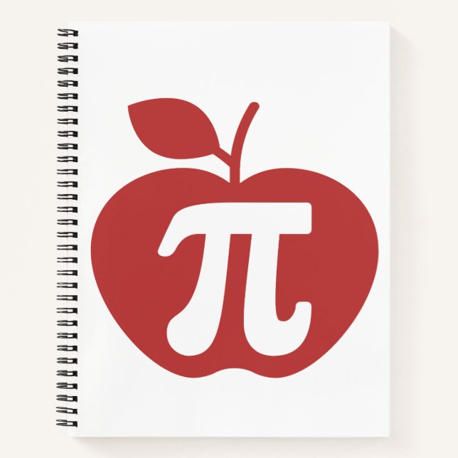Apple Pi 3.14 Math Pi Day Notebook (Front)